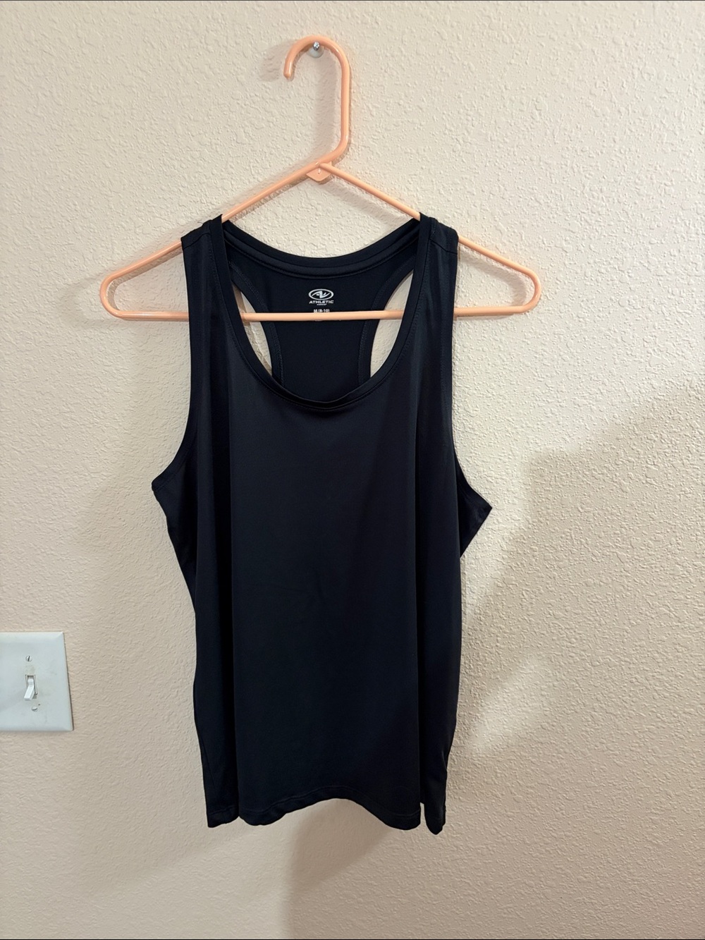 Athletic Works Black Racerback Tank